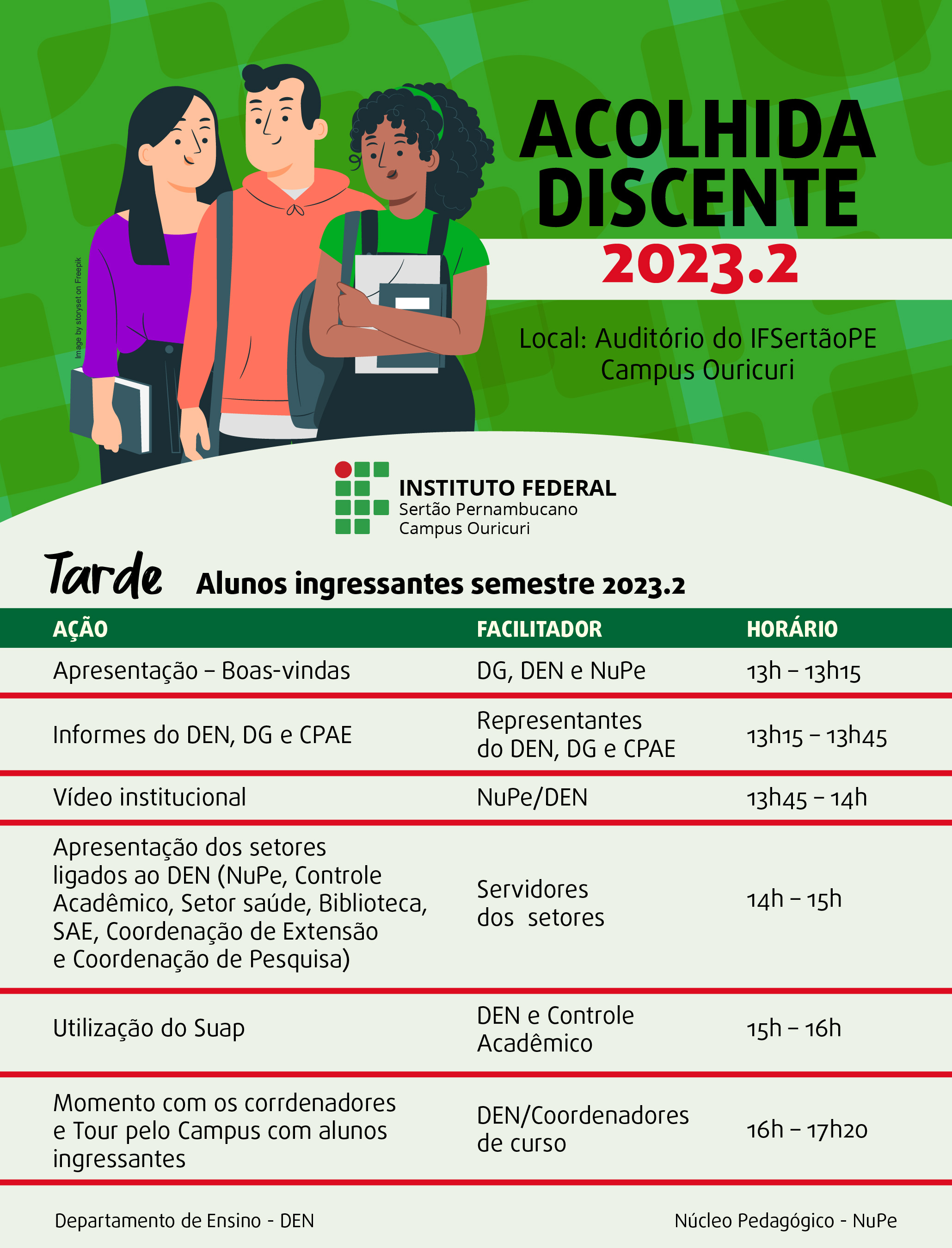 Acolhida Discente 2023 2 Programao 03